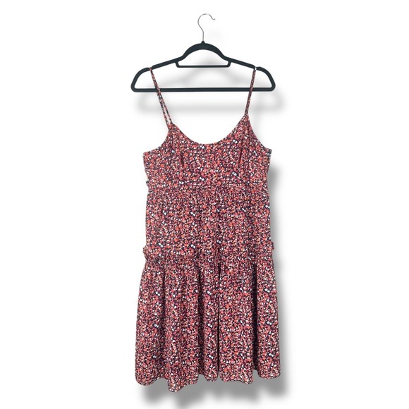 Michael‎ Kors Dress Womens Medium Floral Sleeveless Tiered A-Line Summer Casual - Picture 2 of 9